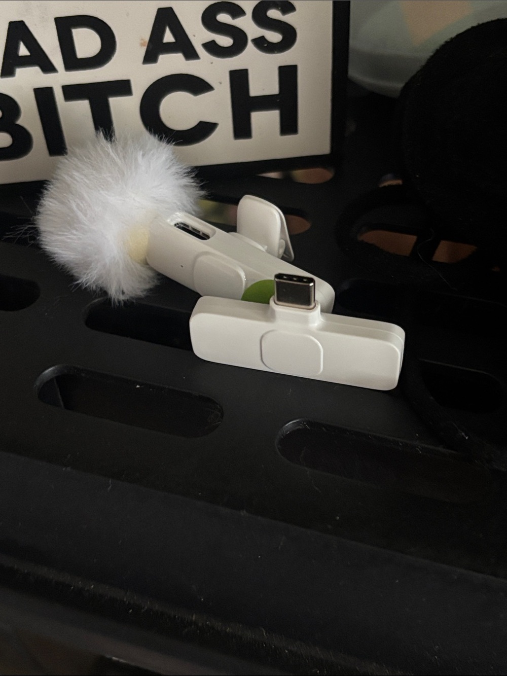 White microphone C